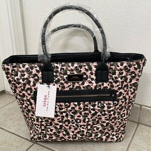 Trina Truk Vegan Leather Double Handled Tote with deatachable shoulder strap